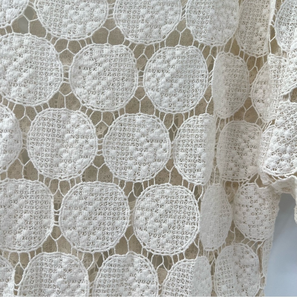 FARM Rio Cream Lace Top small - Picture 10 of 11